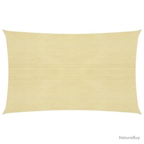 Voile toile d'ombrage parasol 160 g/m 2 x 5 m PEHD beige 02_0008962