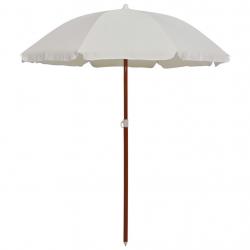 Parasol avec mât en acier 180 cm sable 02_0008098