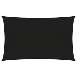 Voile toile d'ombrage parasol 160 g/m&sup2; 4 x 6 m PEHD noir 02_0009216