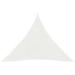 Voile toile d'ombrage parasol 160 g/m² 4,5 x 4,5 x 4,5 m PEHD blanc 02_0009024