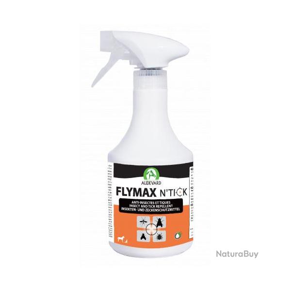 FLYMAX N'TICK Pulvrisateur Audevard - Rpulsif puissant contre insectes volants et tiques pour chev