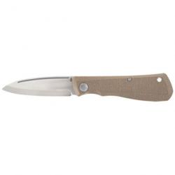 Couteau de poche Gerber Zilch 18,3 cm / Coyote - 18,8 cm / Naturel