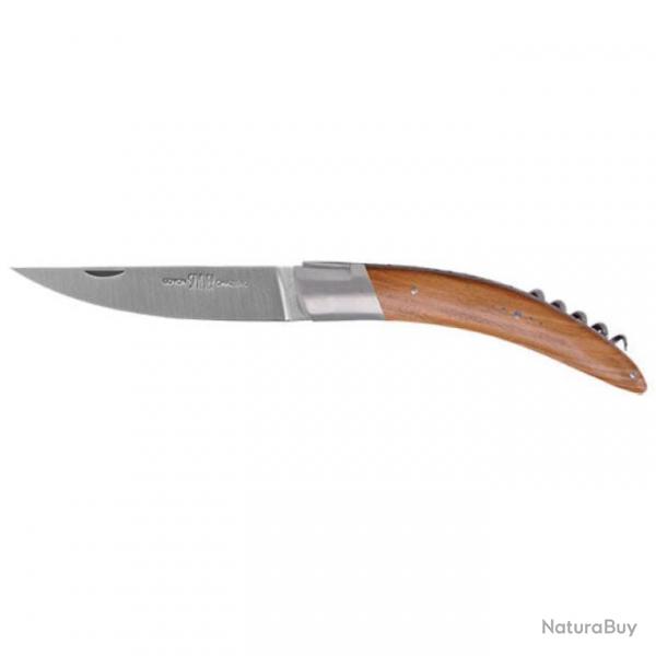 Couteau de poche Goyon Chazeau Styl ver 21,5 cm / Corne de blier / M - 21,5 cm / Olivier / Main