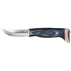 Handicraft knife Arctic Legend Manche bois teinté noir - 19,5 cm