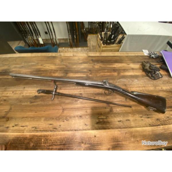 Fusil double de marine modele 1861 de tirailleurs  senegalais.