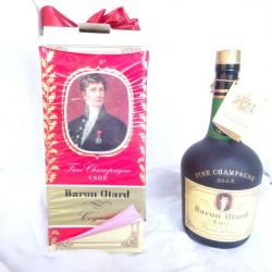 D31) lot , rare bouteille de cognac = baron Otard  , avec sa boite