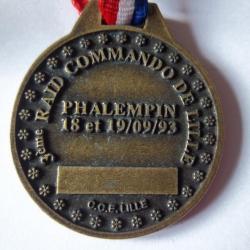 médaille militaire collection 3éme raid commando Lille 1993