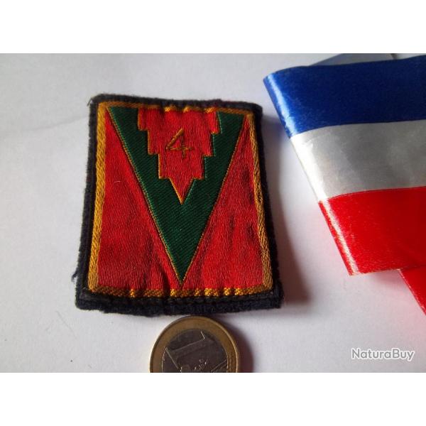 cusson militaire 4 division infanterie insigne collection