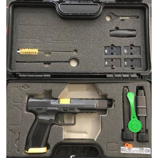 Pistolet CANIK TP9 SFX MOD2 Custom calibre 9x19 avec malette et accessoires