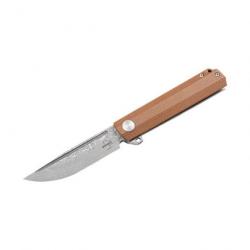Couteau de poche Böker Plus Cataclyst Brown Damascus 17,3 cm - 17,3 cm