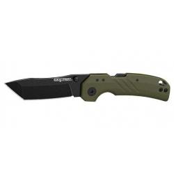 Couteau de poche Cold Steel Engage - 7,6 cm / Noir / Vert