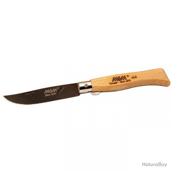 Couteau de poche Mam Douro Blanc / Htre / 18,6 cm - Titane noir / Htre / 20,2 cm