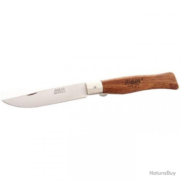 Couteau de poche Mam Hunter - 23,5 cm Titane noir / Htre - Blanc / Htre