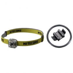 Kit Lampe de position Nitecore bandeau + montage pour vélo + câble USB-C - 40Lm - 29,75x29,5x16,4 mm