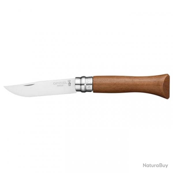 Couteau de poche Opinel Tradition Lx n06 Noyer 7 cm - 7 cm