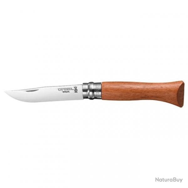 Couteau de poche Opinel Tradition Lx Inox N06 Padouk - 16,5 cm