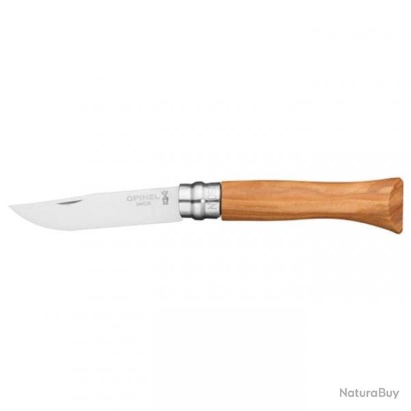 Couteau de poche Opinel Tradition LX Inox N08 19,5 cm / Noyer - 19,5 cm / Olivier