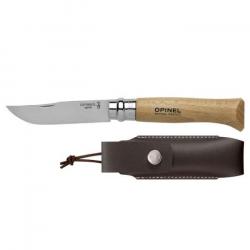 Couteau de poche Opinel Tradition Inox N°08 + étui 19,5 cm - 19,5 cm