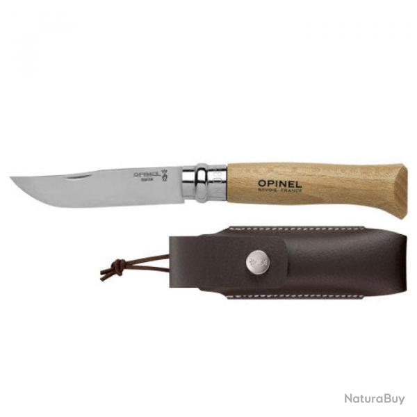 Couteau de poche Opinel Tradition Inox N08 + tui 19,5 cm - 19,5 cm