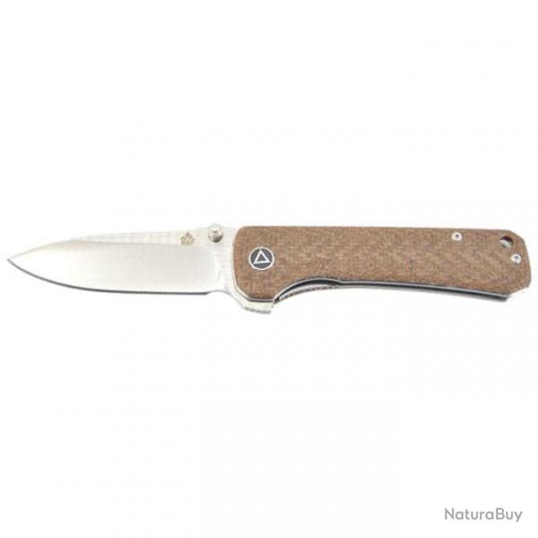 Couteau de poche QSP Hawk - 18,7 cm Verawood / Damas - Micarta / Gris