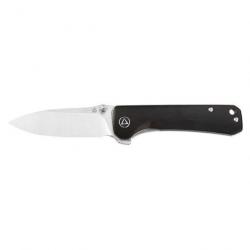 Couteau de poche QSP Hawk - 18,7 cm Verawood / Damas - Ebène / Gris