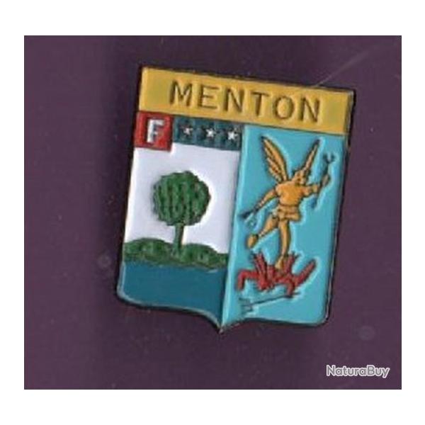 Pin's Blason Armoiries cusson Enblemes Ville De Menton Ref 851