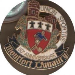 Pin's Monfort L'amaury Yvelines 78 Union Sportive 50 Ans Anniversaire Ecusson Blason Enblemes