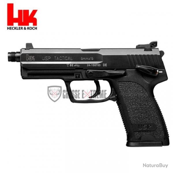 Pistolet H&K USP Tactical Sa/Da 15 Coups Cal 9mm