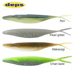 Leurre Deps Sakamata Shad 4'' 10cm 3.7g Pearl Glitter