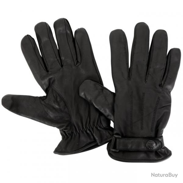 Gants de palpation cuir doubls polaire NOIR