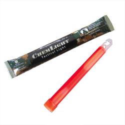 Bâton lumineux ChemLight® 15 cm - 12 heures rouge