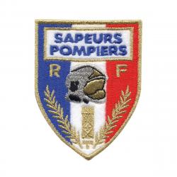ECUSSON FEUTRE POMPIERS DOS AUTO-AGRIPPANT PM 61x81mm