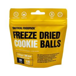 Boules de biscuits au cacao lyophilisées