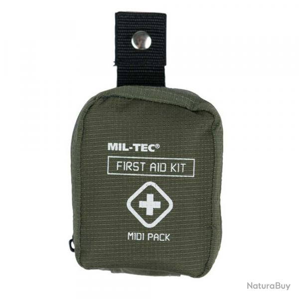 KIT DE PREMIERS SECOURS MIL-TEC MIDI PACK VERT