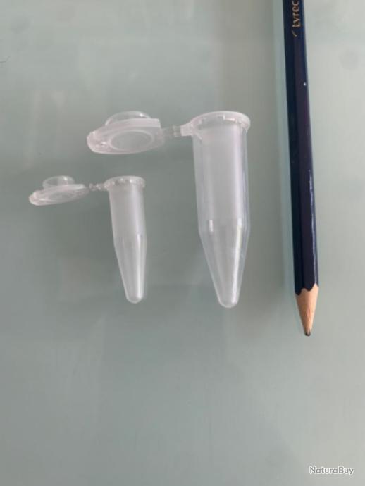 Boite de 60 tubes de 2 ml pour poudre Noire avec deux entonnoirs inclus