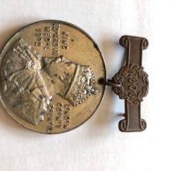 King Edward VII Medal for Punctual Attendance 1905 Médaille GB Avant WW1 École