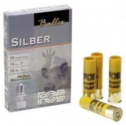 Munitions FOB Brenneke Silber - Cal.20/76 - Par 10 - 28,3 g / Par 1