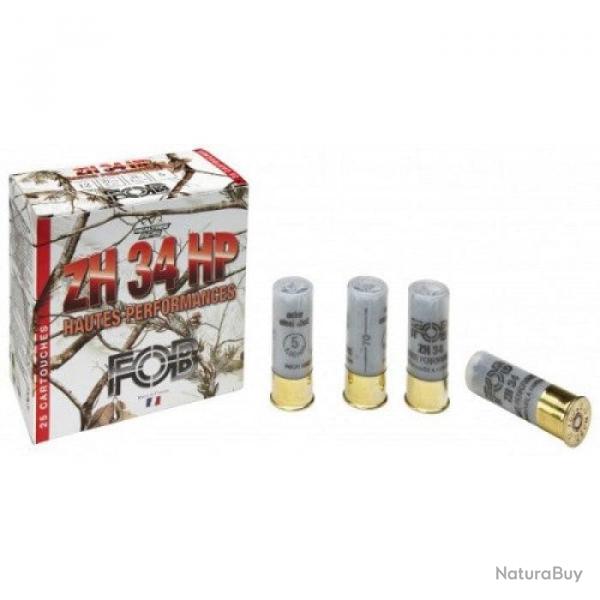 Cartouches de chasse FOB ZH 34 HP - Cal.12/70 - 34 g / 2A / Par 1