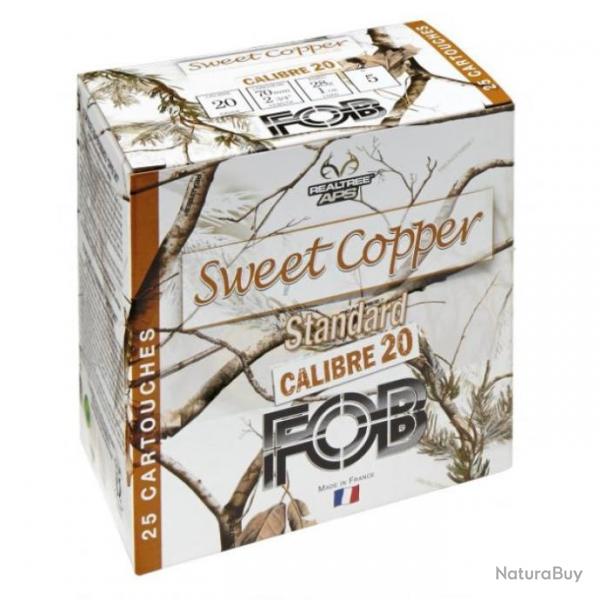 Cartouches de chasse FOB Sweet Cooper HP Cal.20 70 29 g cuivr Par 1