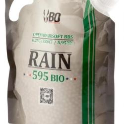 Airsoft Bille bio Rain 0.25g en sachet de 3500 billes | BO Manufacture (BB5505 | 3664245018434)