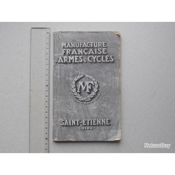 CATALOGUE mini-format MANFACTURE FRANCAISE D'ARMES & CYCLES (Annes 40): MANUFRANCE Chasse Pche