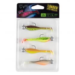 Leurre Souple Fox Rage Mini Fry Loaded UV Colour 5g 7cm Green Pumpkin UV, Lemon Tiger UV, Sun Dance 