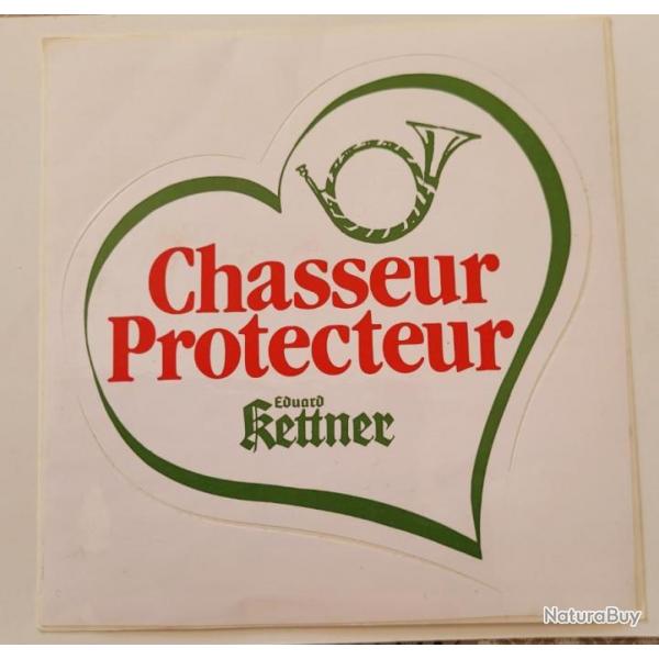 Autocollant chasse,chasseurs protecteurs,trompe chasse,kettner