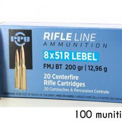 100 munitions 8x51 r lebel partizan FMJ 200 grains 