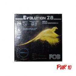 Cartouches de chasse FOB Evolution 26 28 g Cal.28 70 Par 10