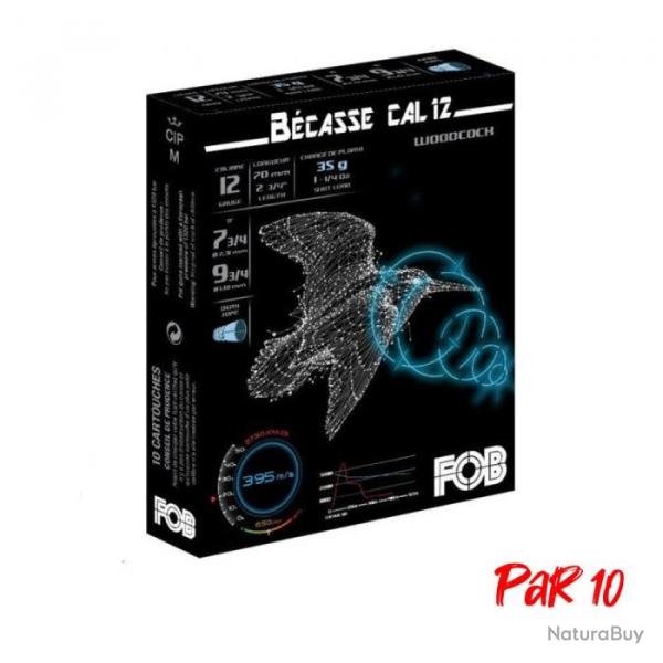 Cartouches de chasse FOB Spcial Bcasse - Cal.20/70 - 7 3/4 + 9 3/4 / Par 10