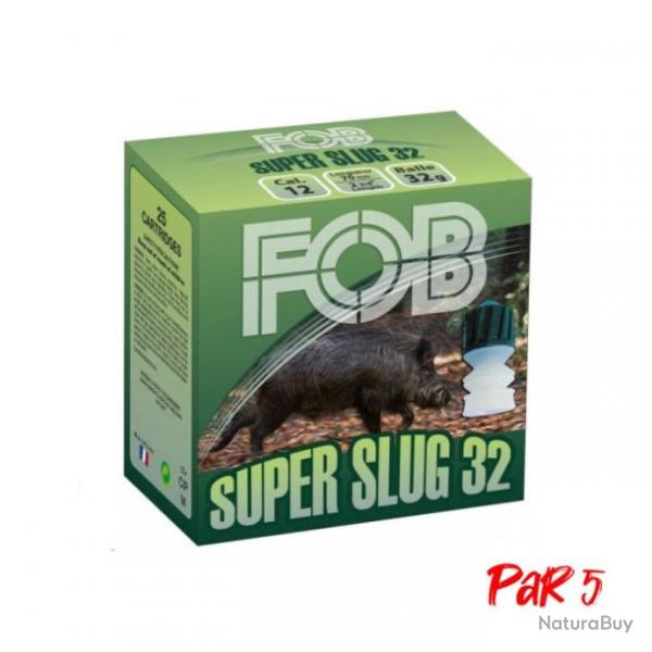 Balles FOB Super Slug - Cal.12/70 - 32 g / Par 5