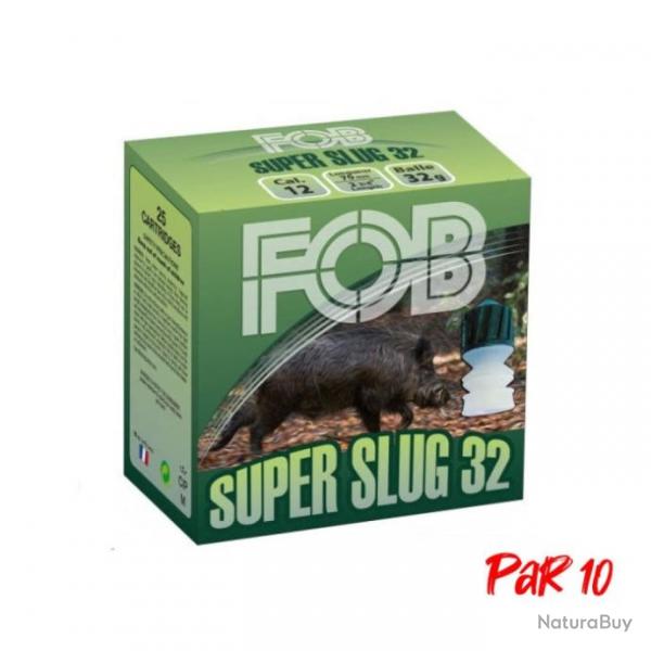 Balles FOB Super Slug - Cal.12/70 - 32 g / Par 10