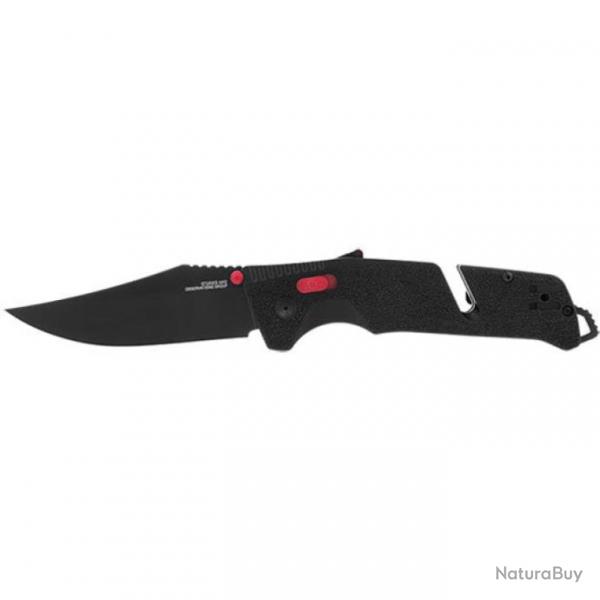 Couteau de poche Sog Trident AT Noir - Noir/Rouge
