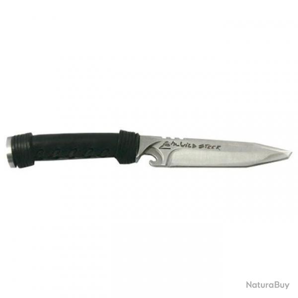 Couteau Wildsteer avec allume-feu - 26 cm / Noir